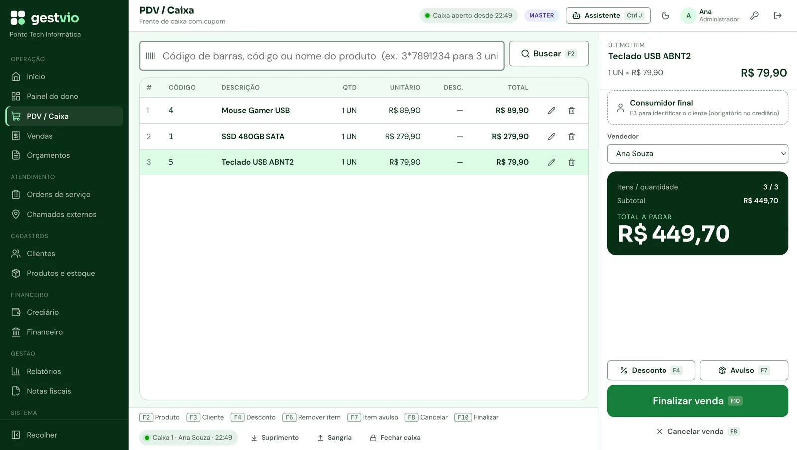 PDV do Gestvio